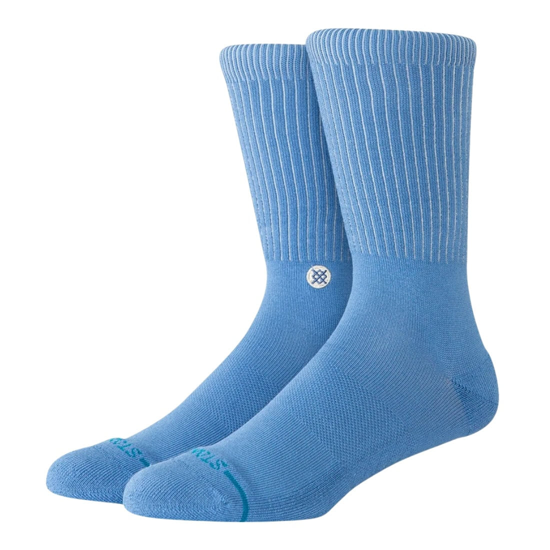 Stance Icon Pop Crew Socks - Capri Blue - Unisex Crew Length Socks by Stance