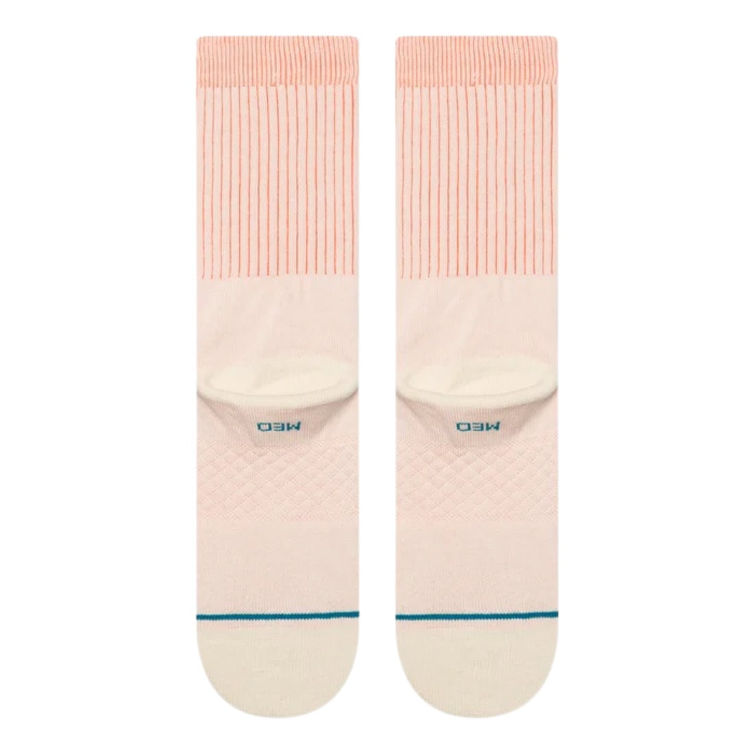 Stance Icon Pop Crew Socks - Coral - Unisex Crew Length Socks by Stance