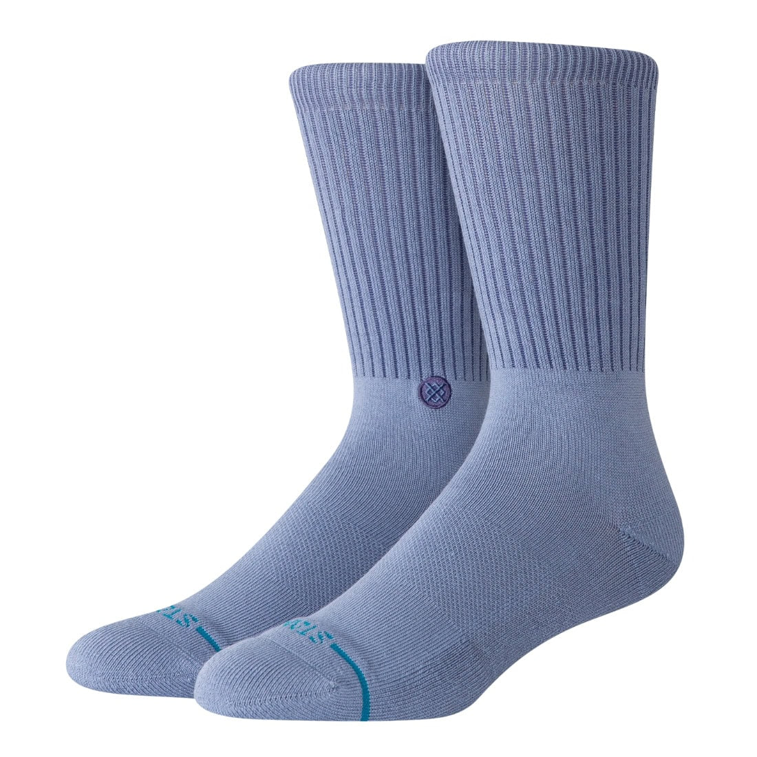 Stance Icon Pop Crew Socks - Stone Blue - Unisex Crew Length Socks by Stance