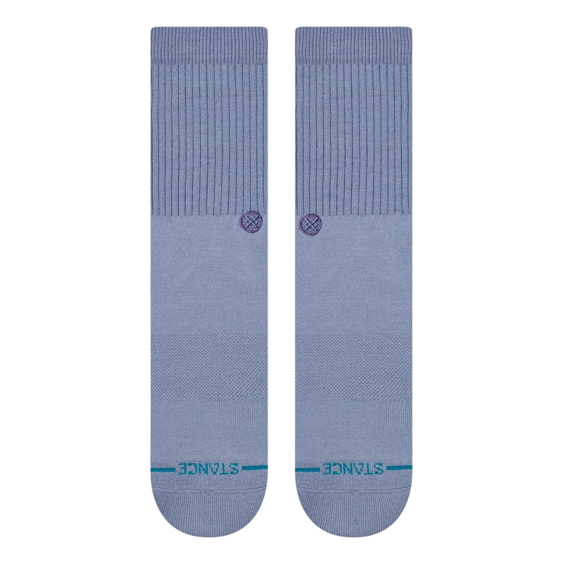 Stance Icon Pop Crew Socks - Stone Blue - Unisex Crew Length Socks by Stance