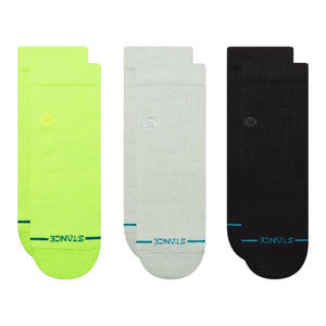 Stance Icon Quarter Socks (3 Pack) - Multi - Unisex Low/Ankle Socks by Stance L (UK8-12.5)