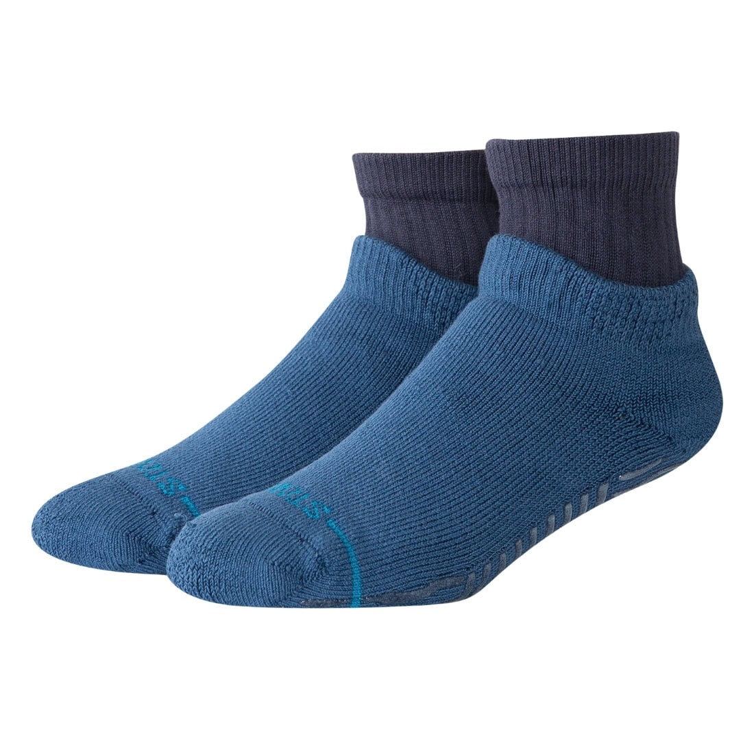 Stance Icon Slipper Socks - Navy - Unisex Crew Length Socks by Stance