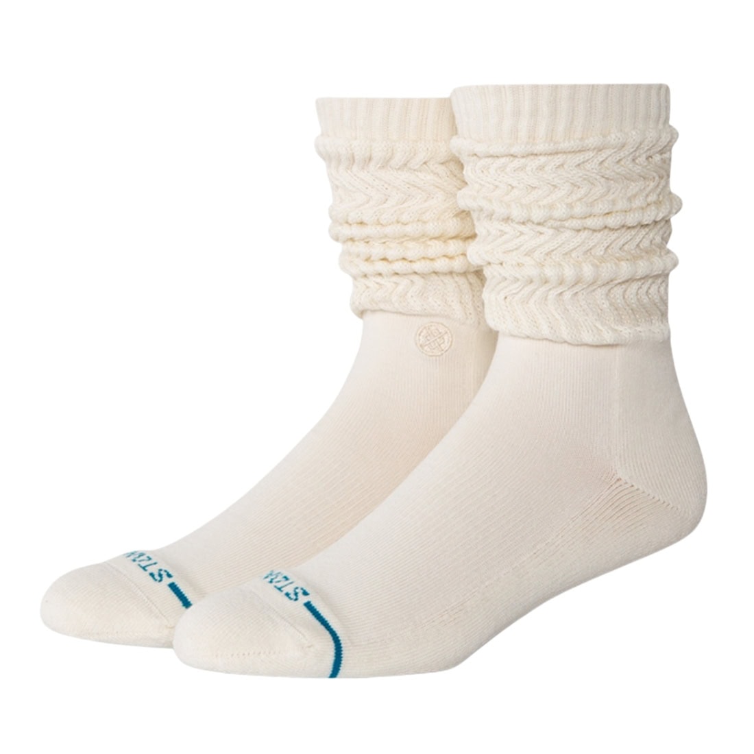 Stance Icon Slouch Crew Socks - Canvas - Unisex Crew Length Socks by Stance