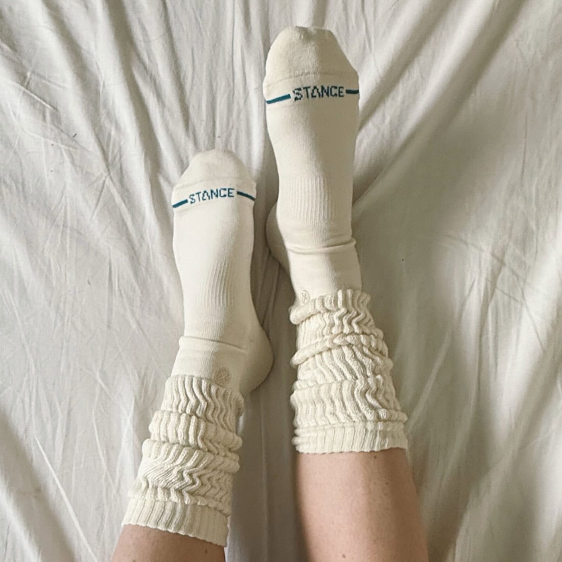 Stance Icon Slouch Crew Socks - Canvas - Unisex Crew Length Socks by Stance
