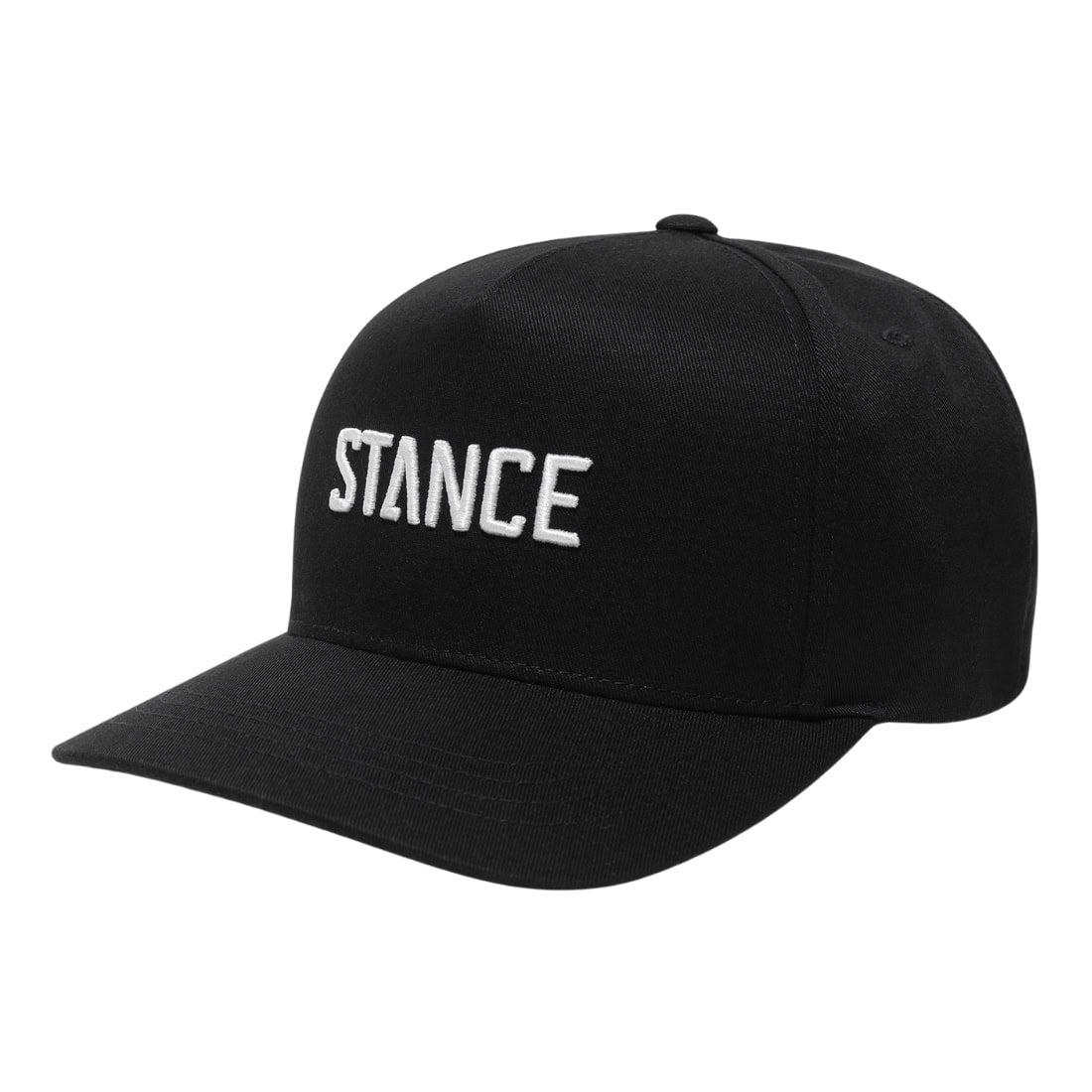 Stance Icon Snapback Cap - Black/White - Snapback Cap by Stance One Size