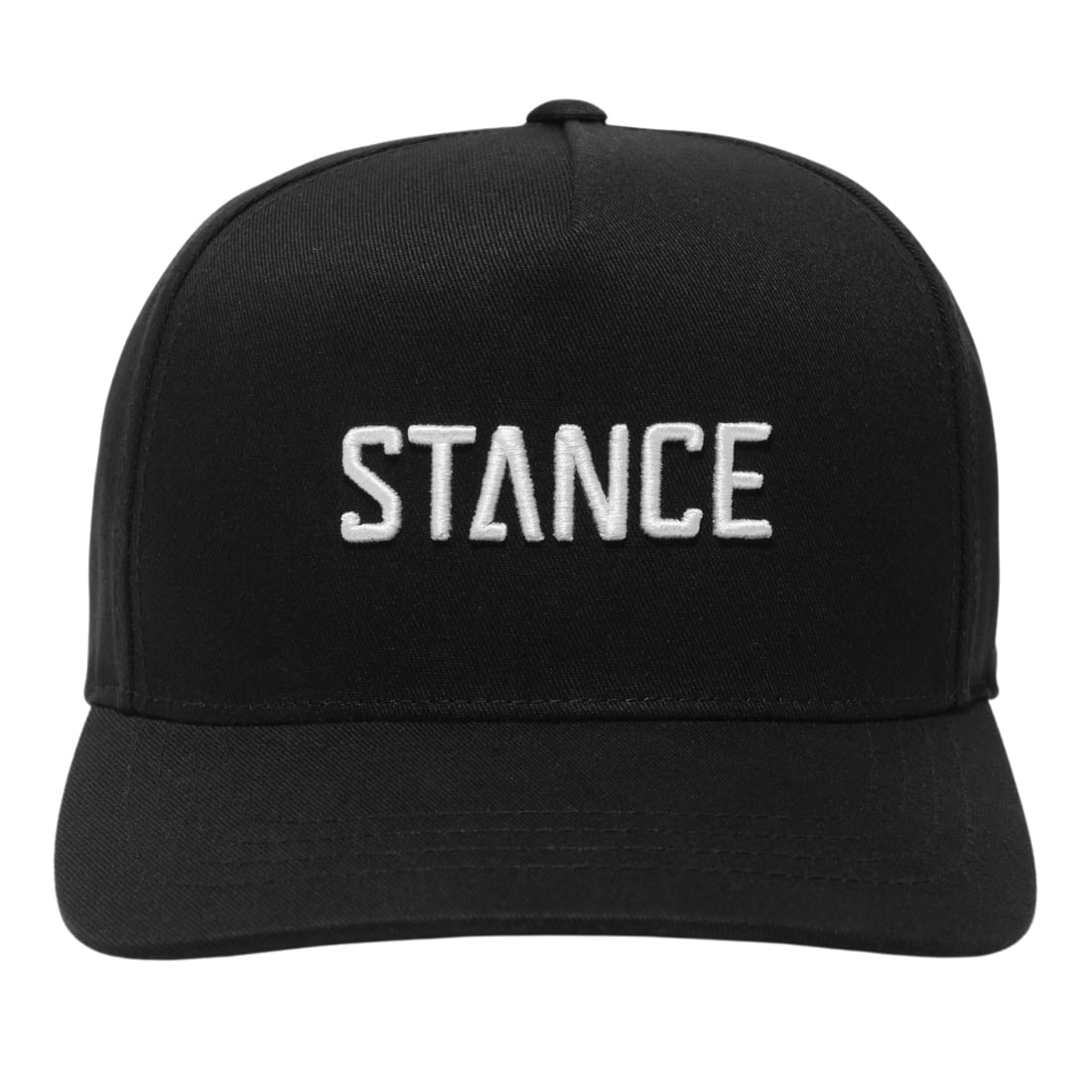 Stance Icon Snapback Cap - Black/White - Snapback Cap by Stance One Size