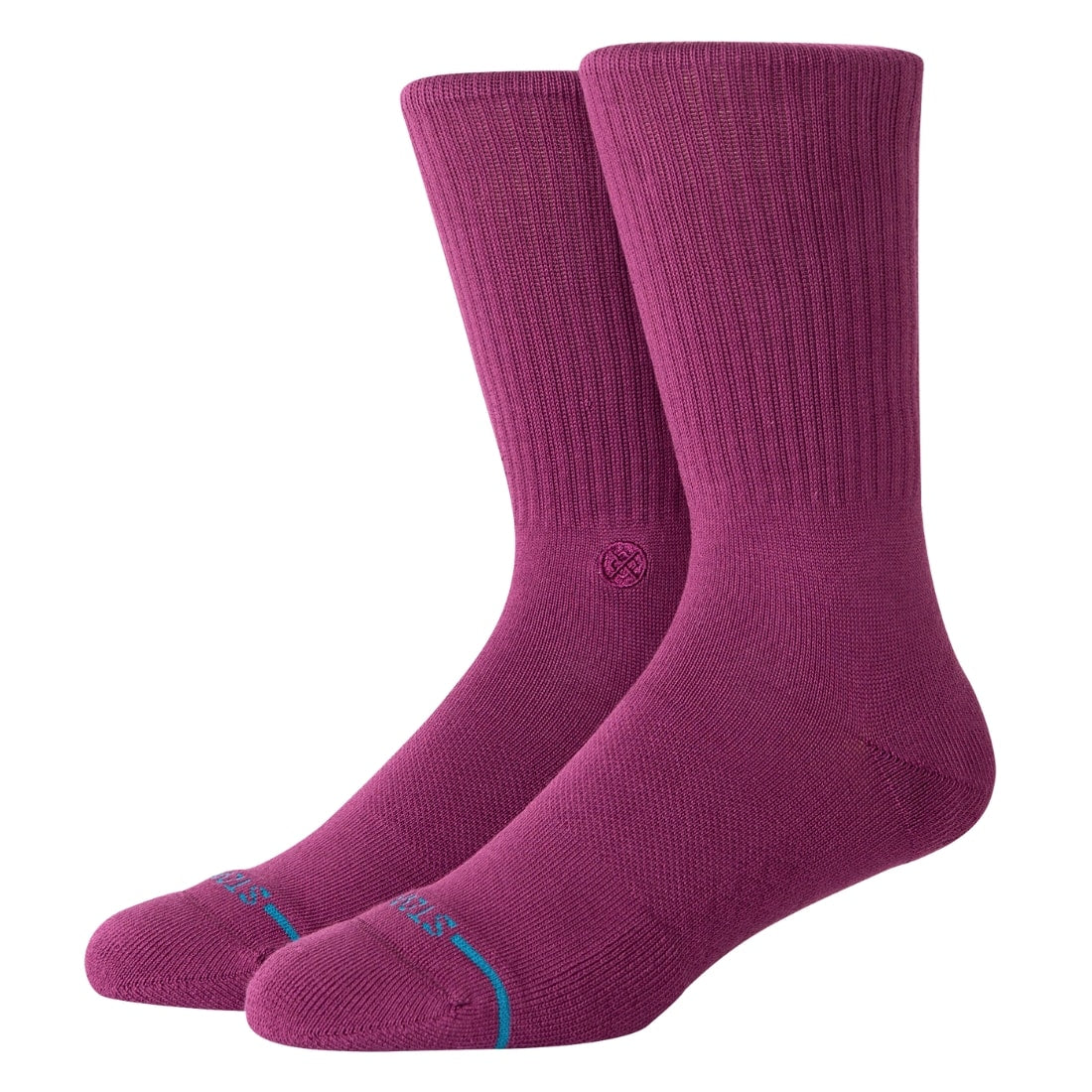 Stance Icon Socks - Berry - Mens Crew Length Socks by Stance
