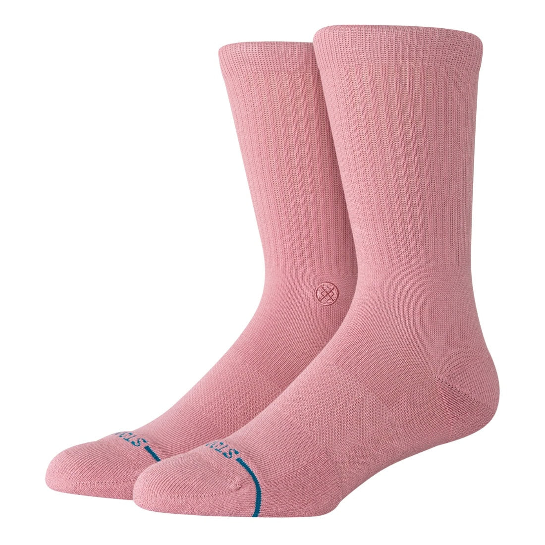 Stance Icon Socks - Dusty Rose - Unisex Crew Length Socks by Stance