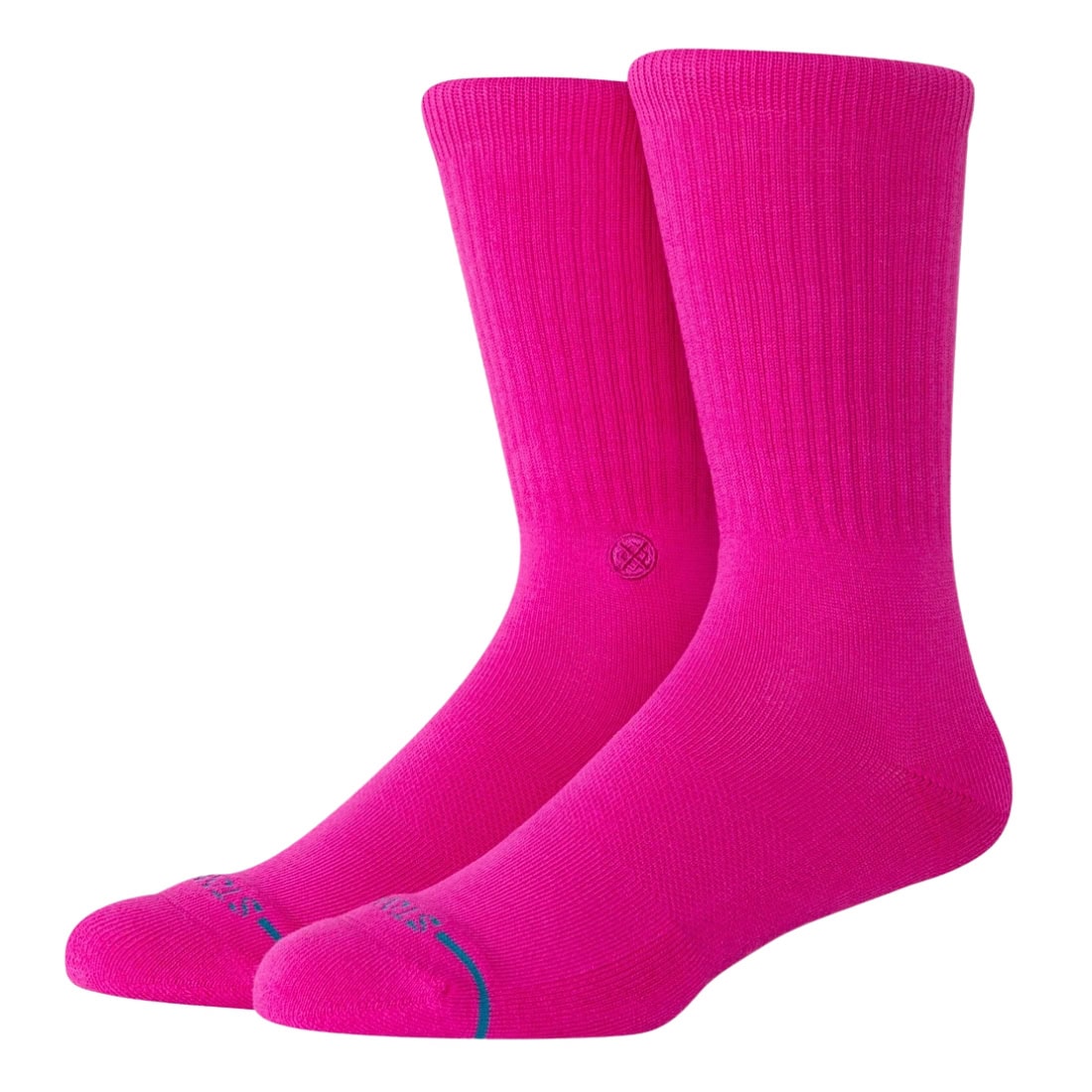 Stance Icon Socks - Fuschia - Unisex Crew Length Socks by Stance