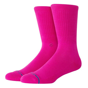 Stance Icon Socks - Fuschia - Unisex Crew Length Socks by Stance