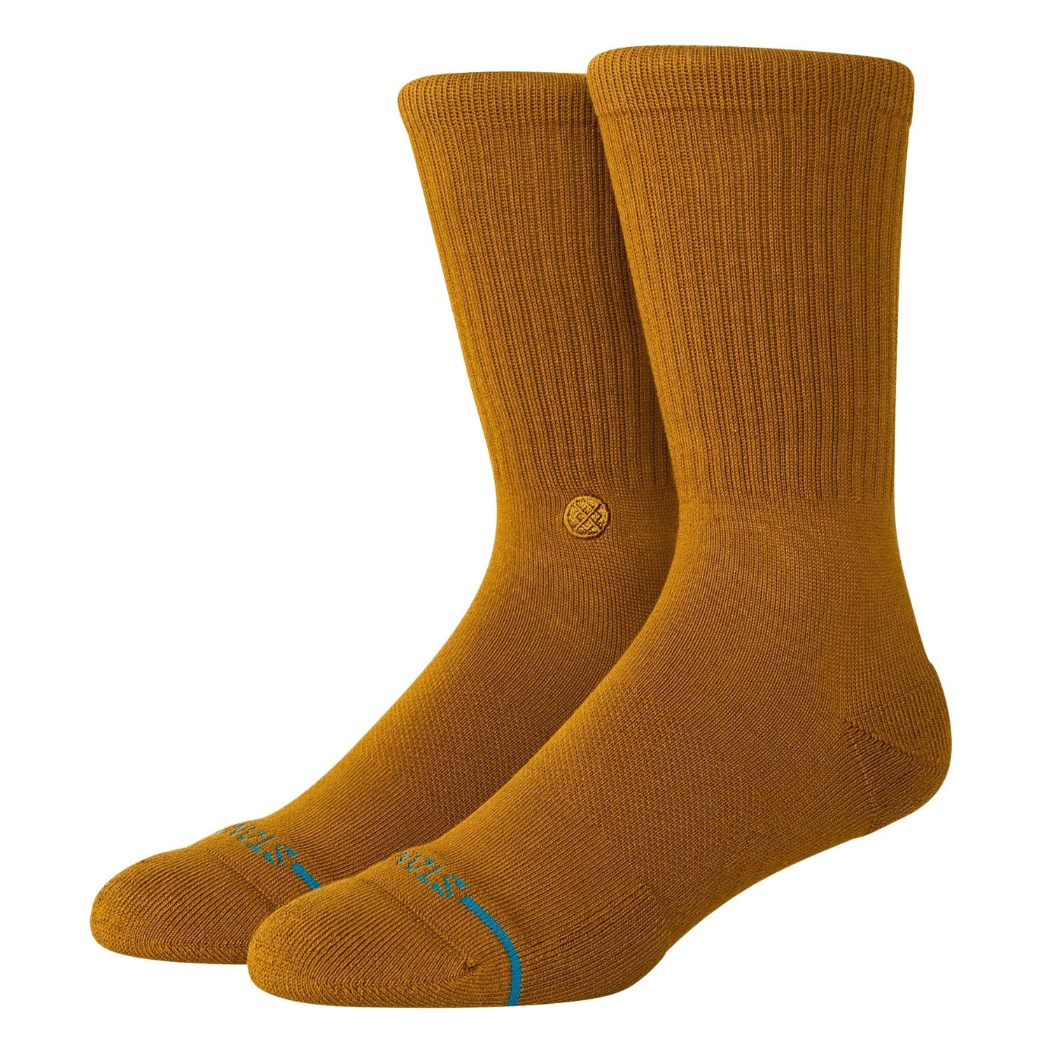 Stance Icon Socks - Gold Canvas - Mens Crew Length Socks by Stance