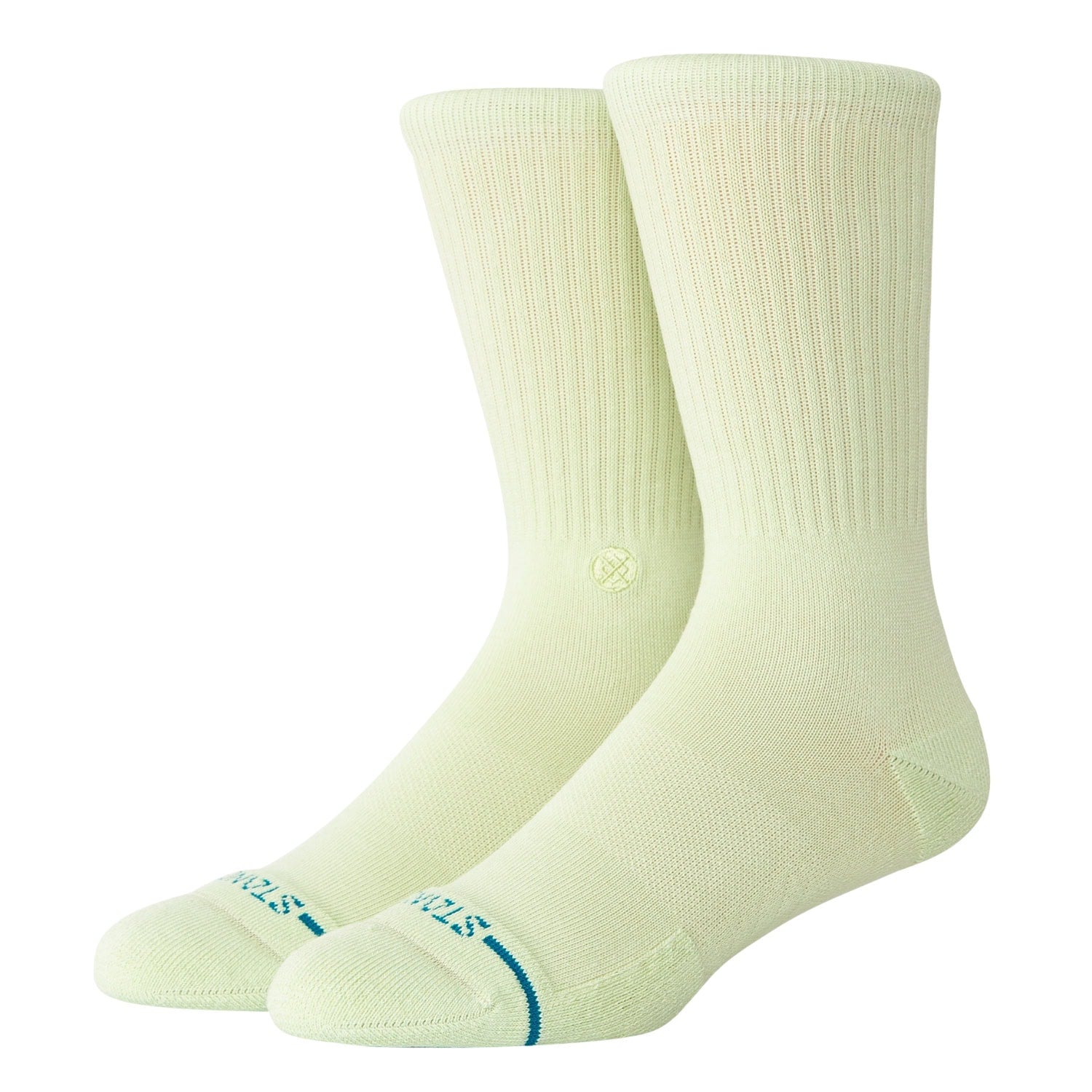 Stance Icon Socks - Green Sand - Mens Crew Length Socks by Stance