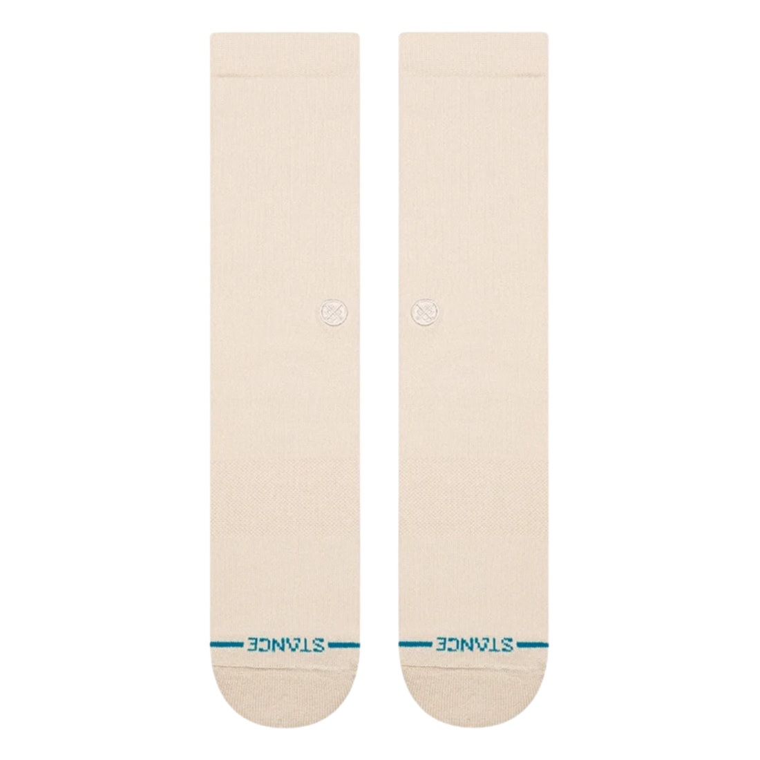 Stance Icon Socks - Oatmeal - Unisex Crew Length Socks by Stance