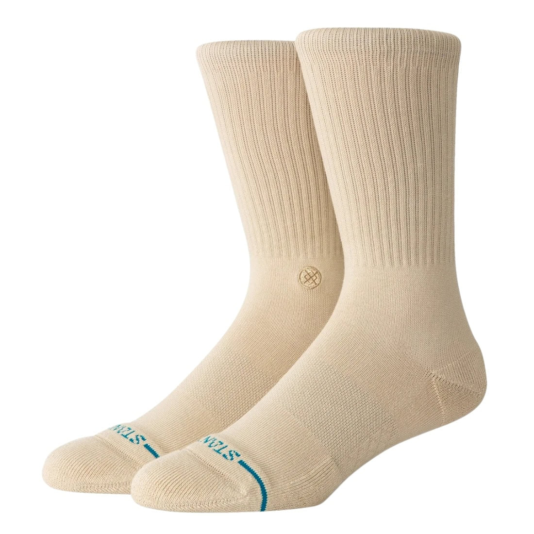 Stance Icon Socks - Sand - Unisex Crew Length Socks by Stance L (UK8-12.5)