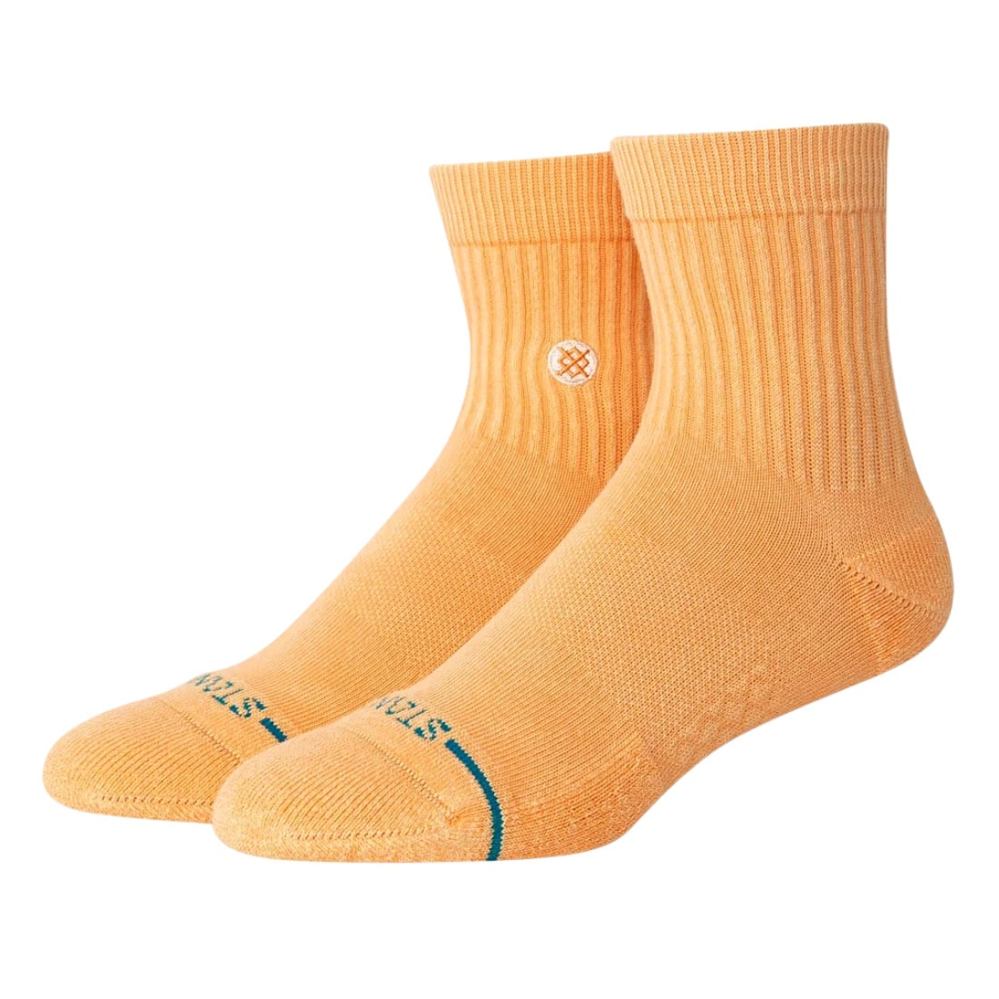 Stance Icon Washed Quarter Socks - Peach - Unisex Low/Ankle Socks by Stance