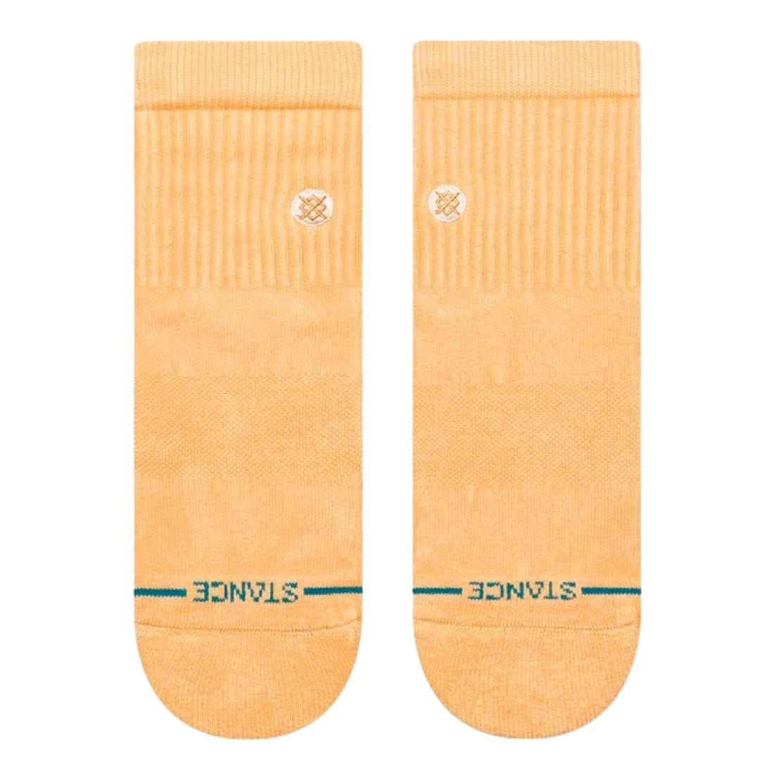 Stance Icon Washed Quarter Socks - Peach - Unisex Low/Ankle Socks by Stance