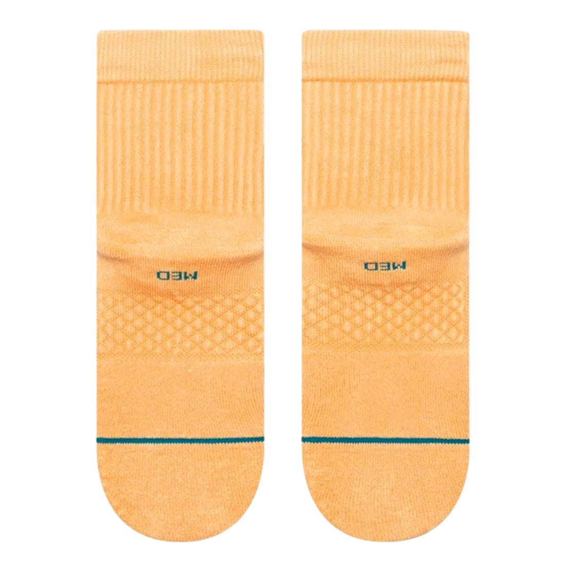 Stance Icon Washed Quarter Socks - Peach - Unisex Low/Ankle Socks by Stance