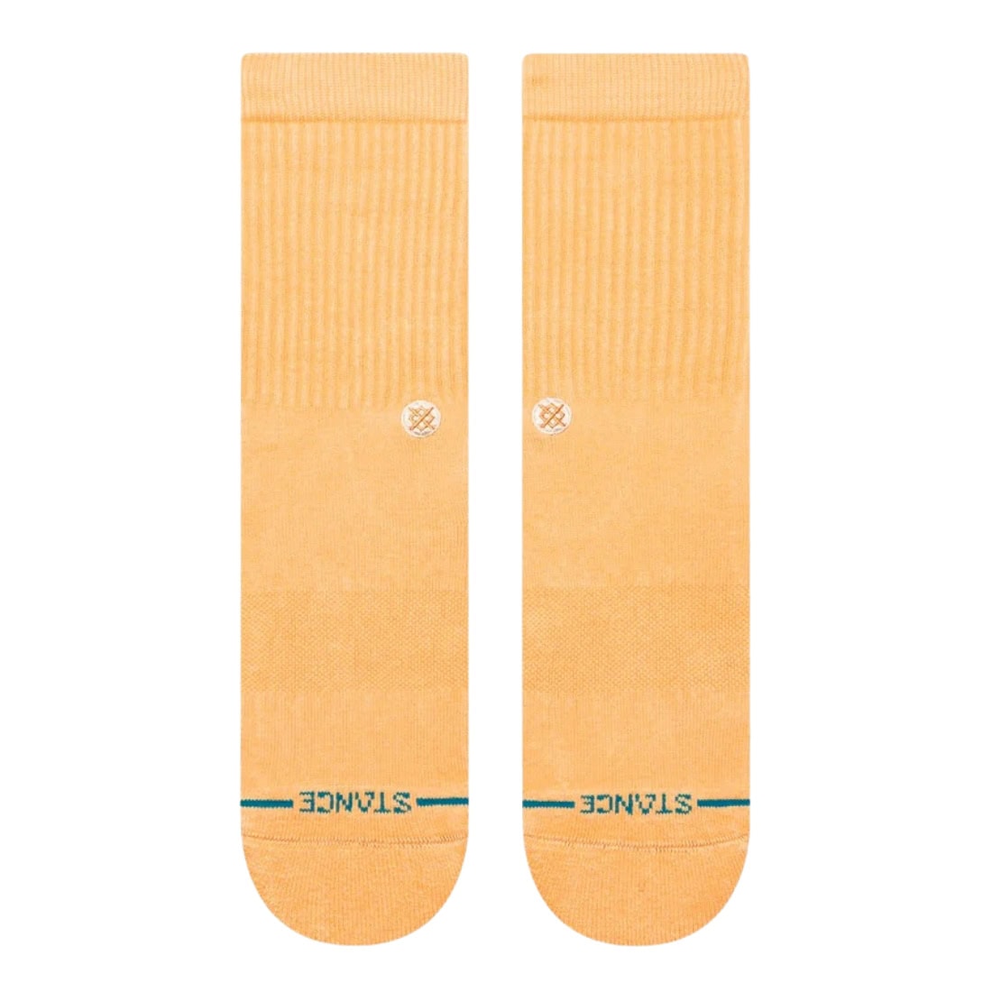 Stance Icon Washed Socks - Peach - Unisex Crew Length Socks by Stance