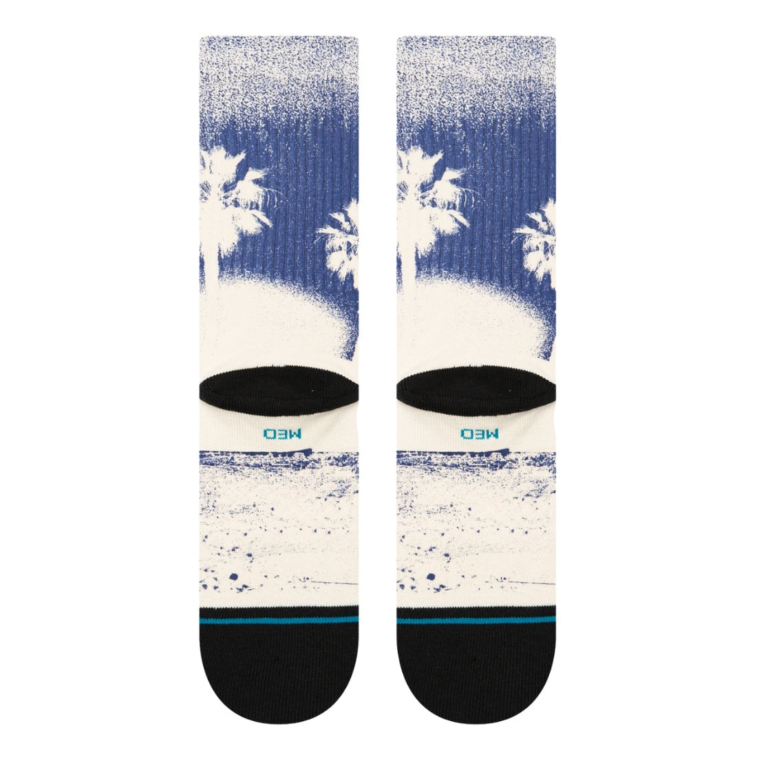 Stance In Paradise Crew Socks - Indigo - Unisex Crew Length Socks by Stance