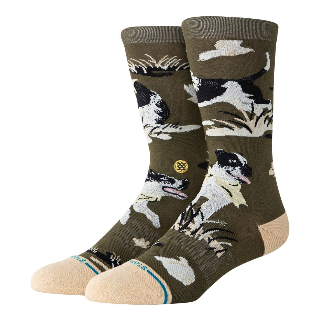 Stance Ishod Socks - Dark Green - Unisex Crew Length Socks by Stance