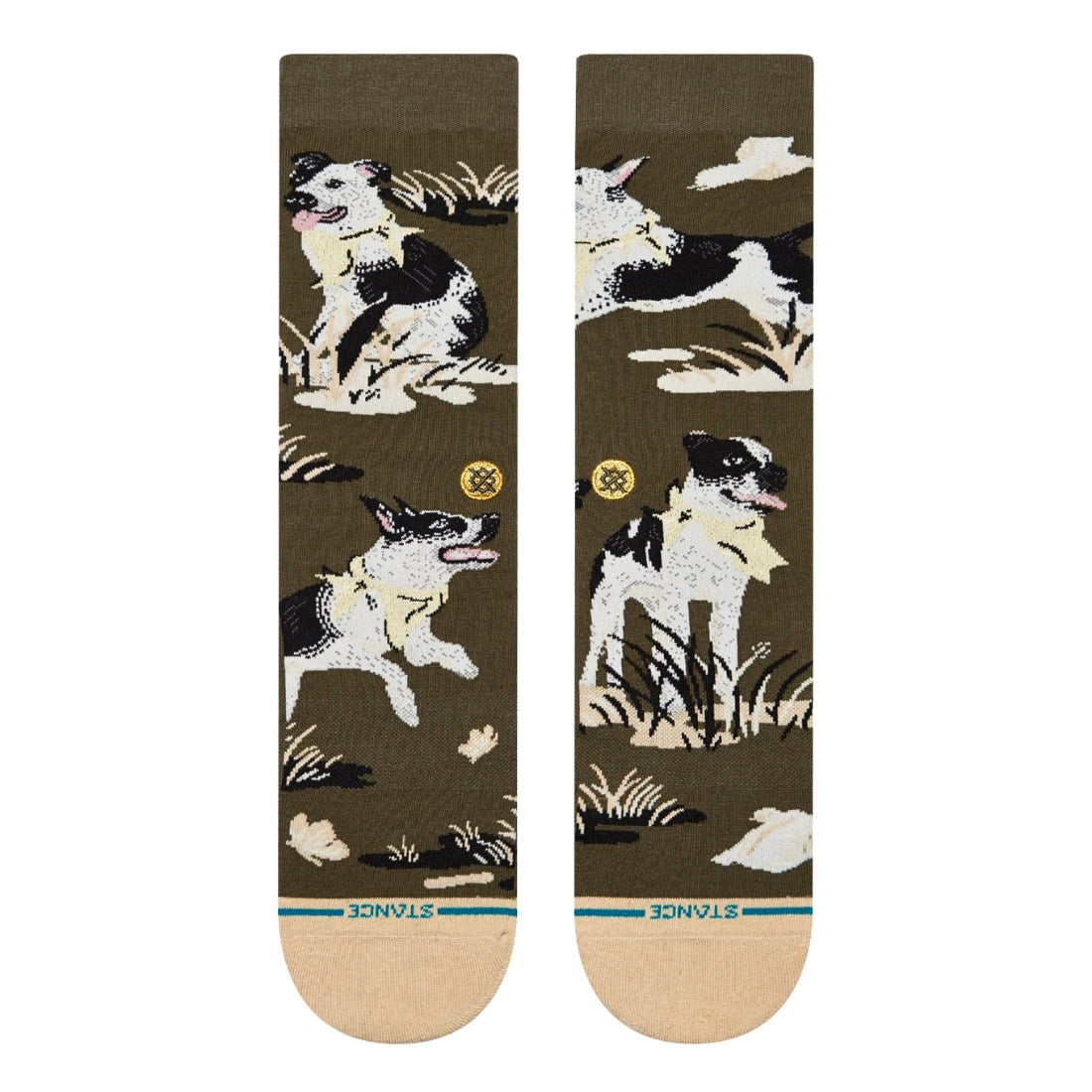 Stance Ishod Socks - Dark Green - Unisex Crew Length Socks by Stance