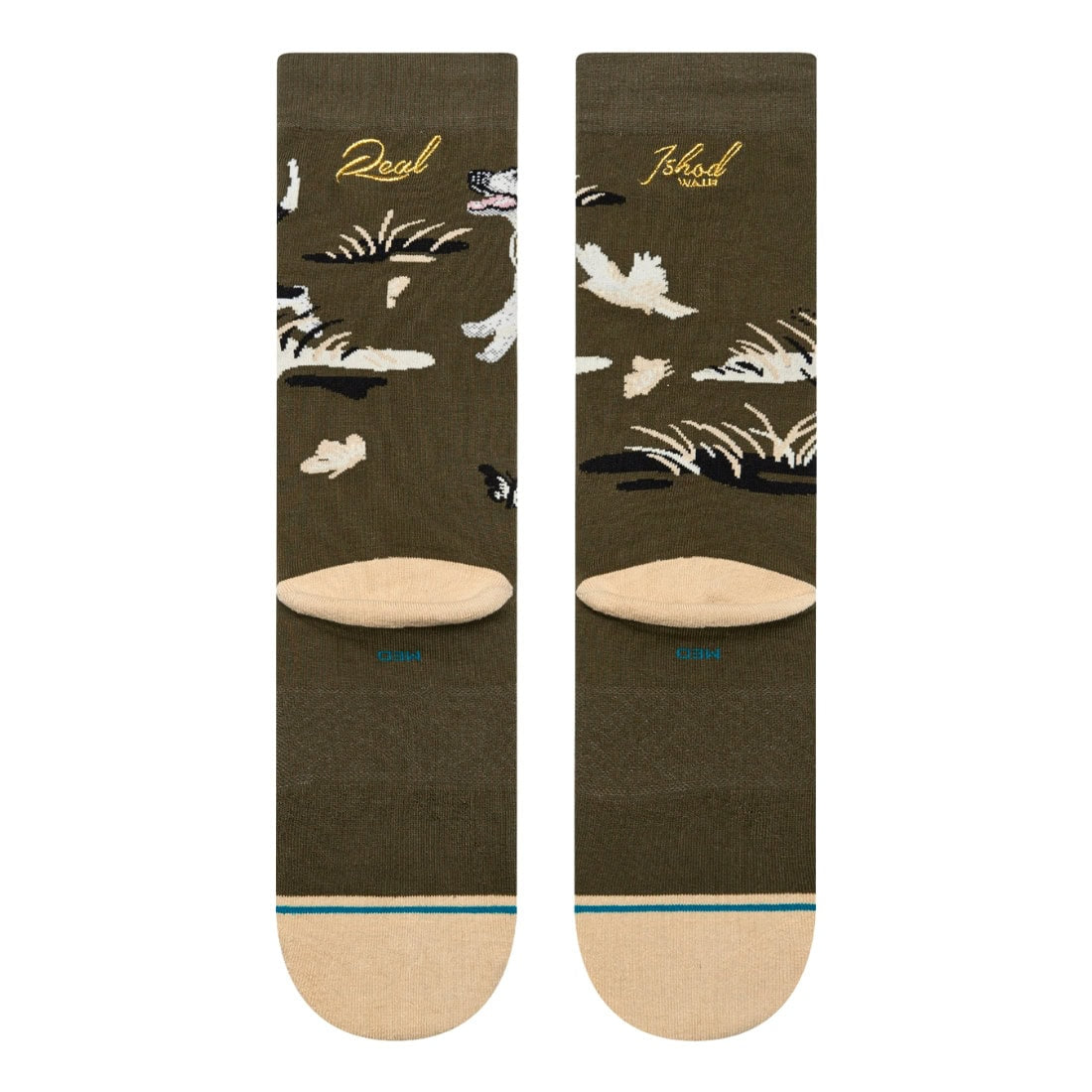 Stance Ishod Socks - Dark Green - Unisex Crew Length Socks by Stance