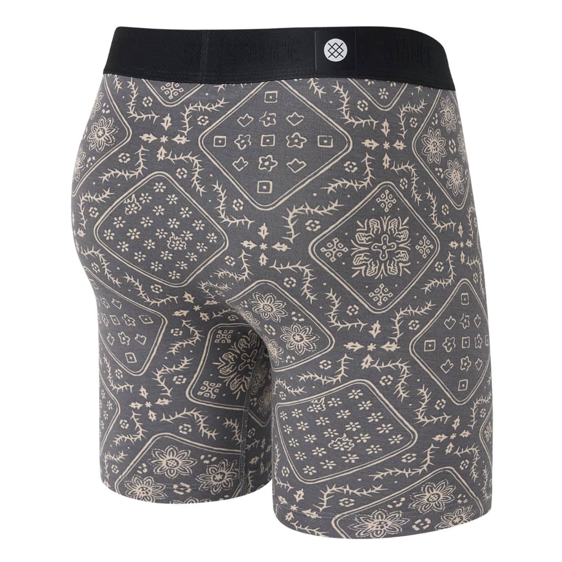Stance Its Paisley Boxer Brief - String Grey - Mens Boxer Briefs Underwear by Stance