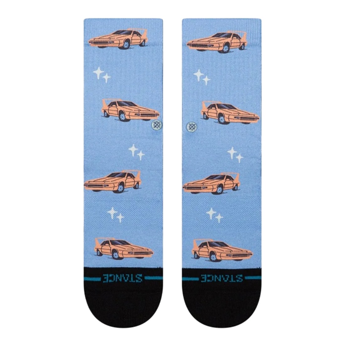 Stance Kids Chop Shop Crew Socks - Capri Blue - Kids Crew Length Socks by Stance