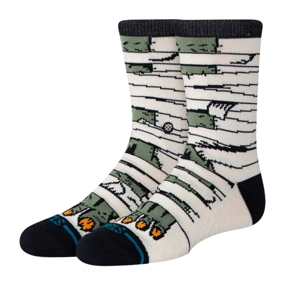 Stance Kids Mummy Madness Crew Socks - Canvas - Kids Crew Length Socks by Stance