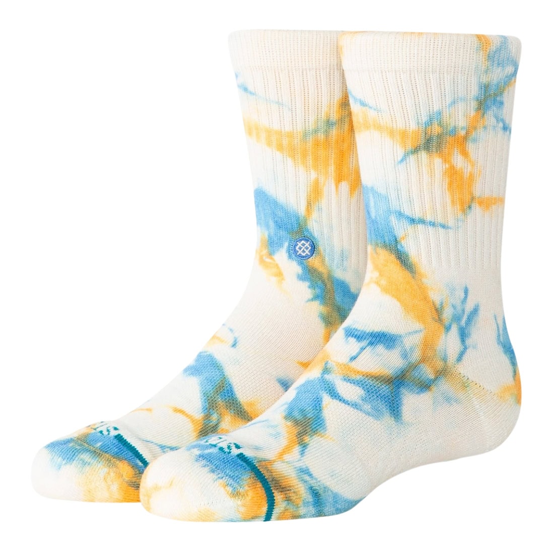 Stance Kids Spotty Dye Crew Socks - Mango - Kids Crew Length Socks by Stance