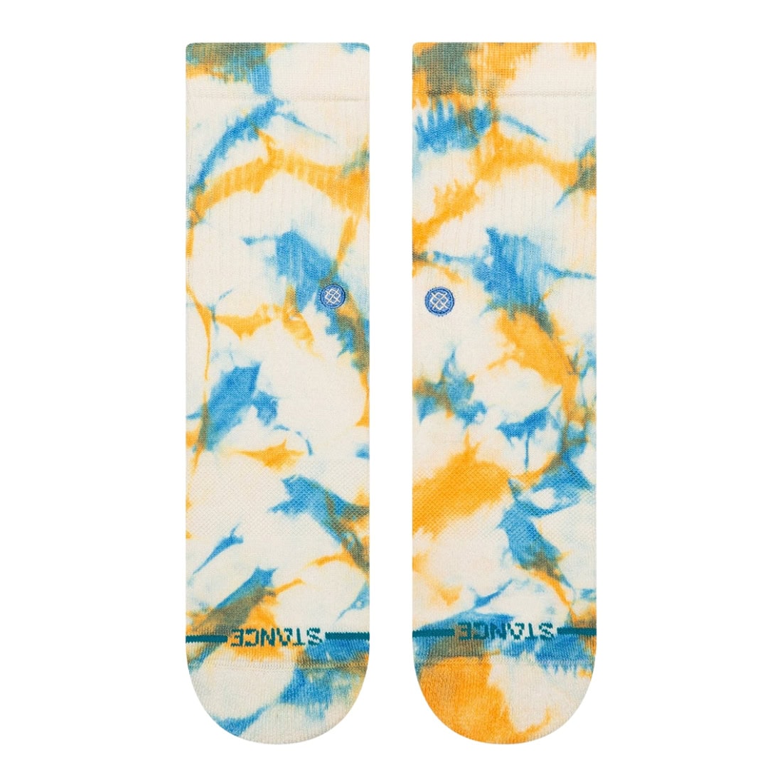 Stance Kids Spotty Dye Crew Socks - Mango - Kids Crew Length Socks by Stance