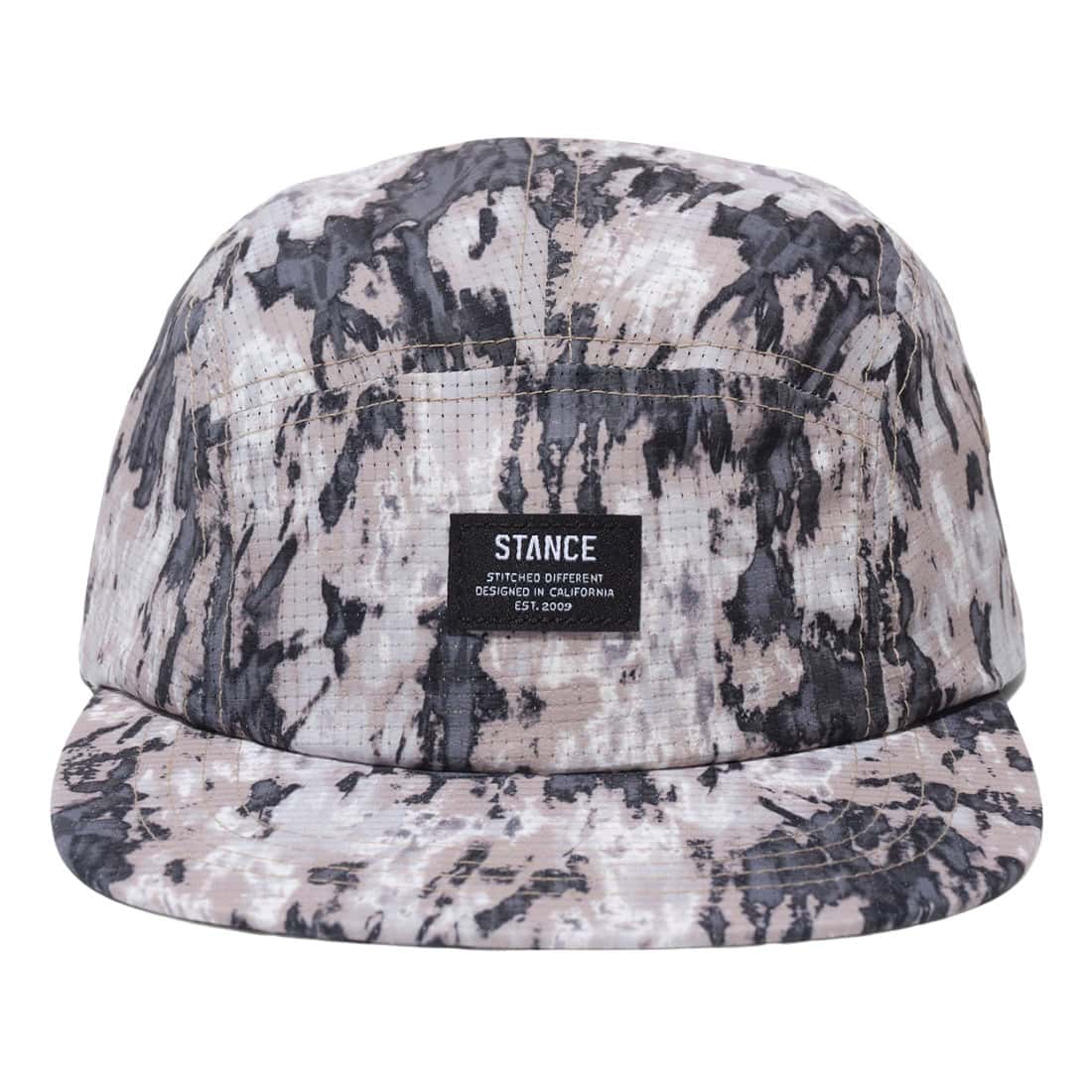 Stance Kinetic Adjustable Ripstop Cap - Grey/Camo - 5 Panel Cap by Stance One Size