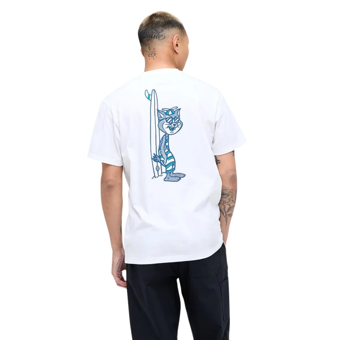 Stance Kool Kat T-Shirt - White - Mens Graphic T-Shirt by Stance