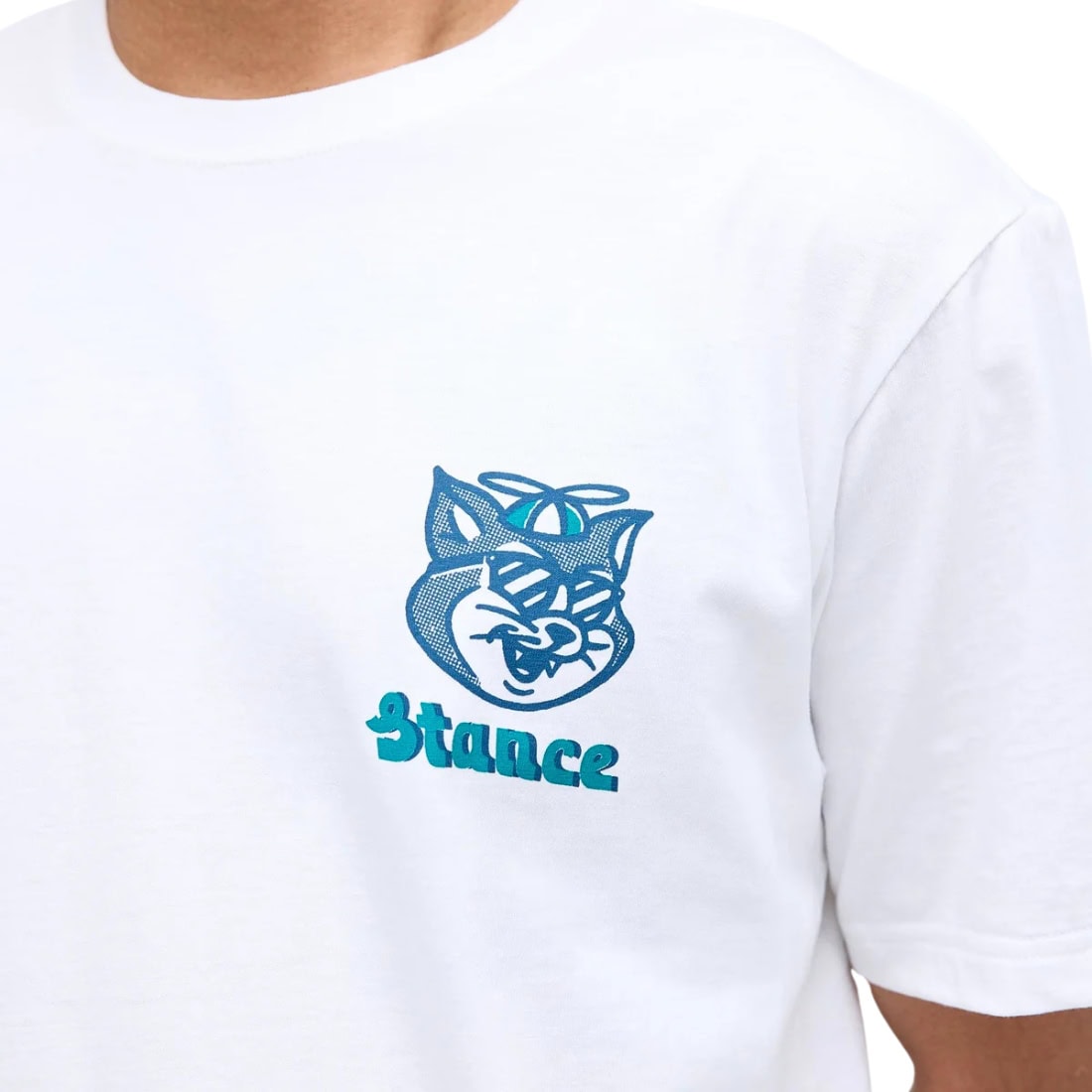 Stance Kool Kat T-Shirt - White - Mens Graphic T-Shirt by Stance