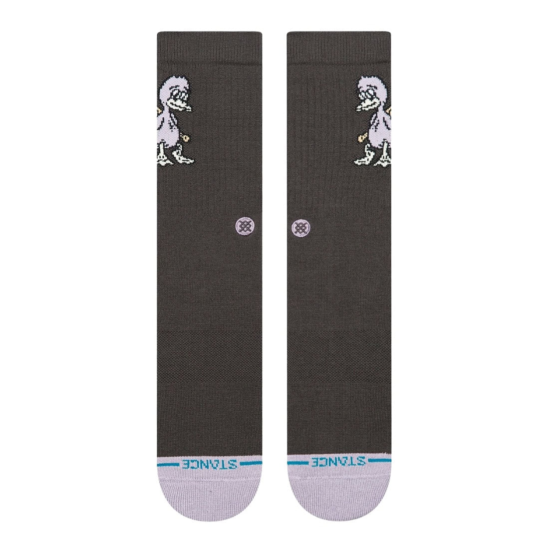 Stance Lights Out Crew Socks - Charcoal - Unisex Crew Length Socks by Stance