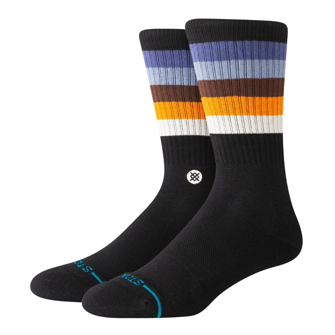 Stance Maliboo Crew Socks - Indigo - Unisex Crew Length Socks by Stance