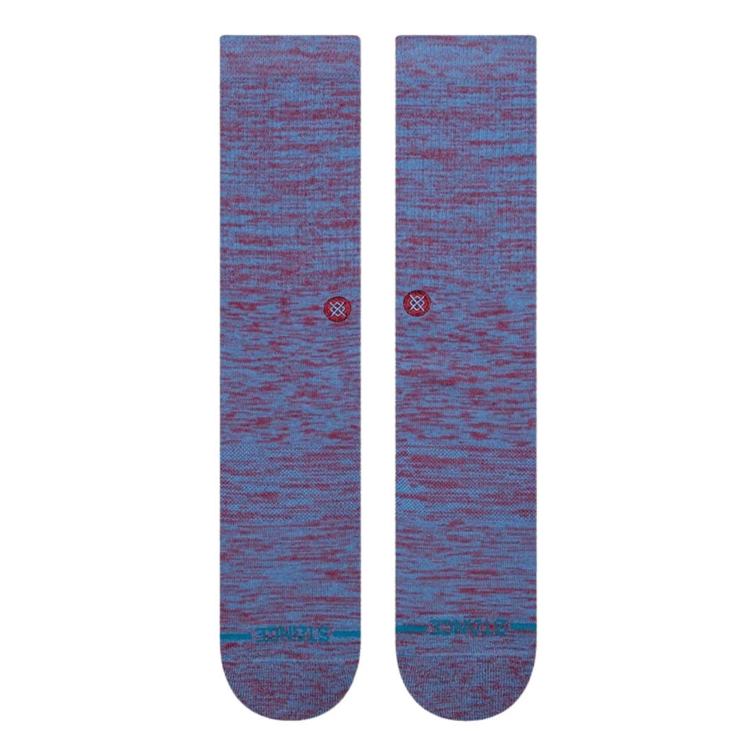 Stance Marled Crew Socks - Capri Blue - Unisex Crew Length Socks by Stance