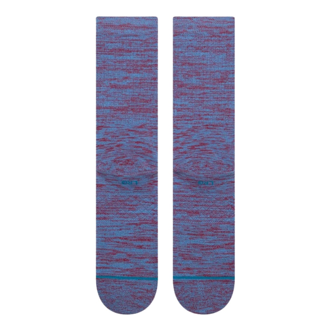 Stance Marled Crew Socks - Capri Blue - Unisex Crew Length Socks by Stance