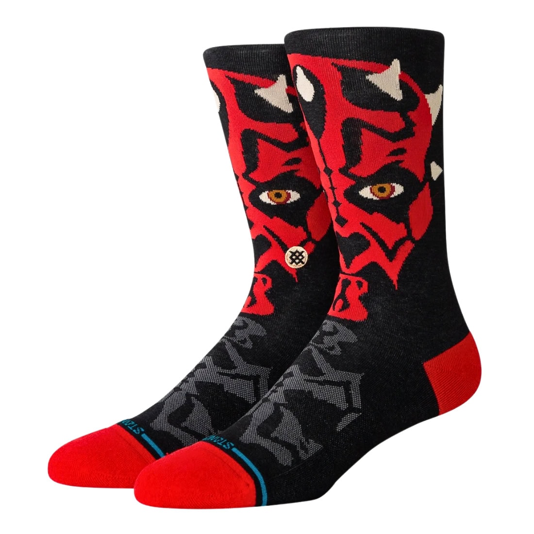 Stance Maul Socks - Black - Unisex Crew Length Socks by Stance