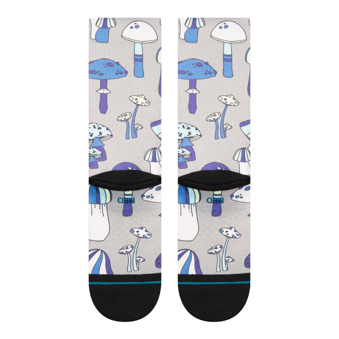 Stance Microbial Crew Socks - String Grey - Unisex Crew Length Socks by Stance