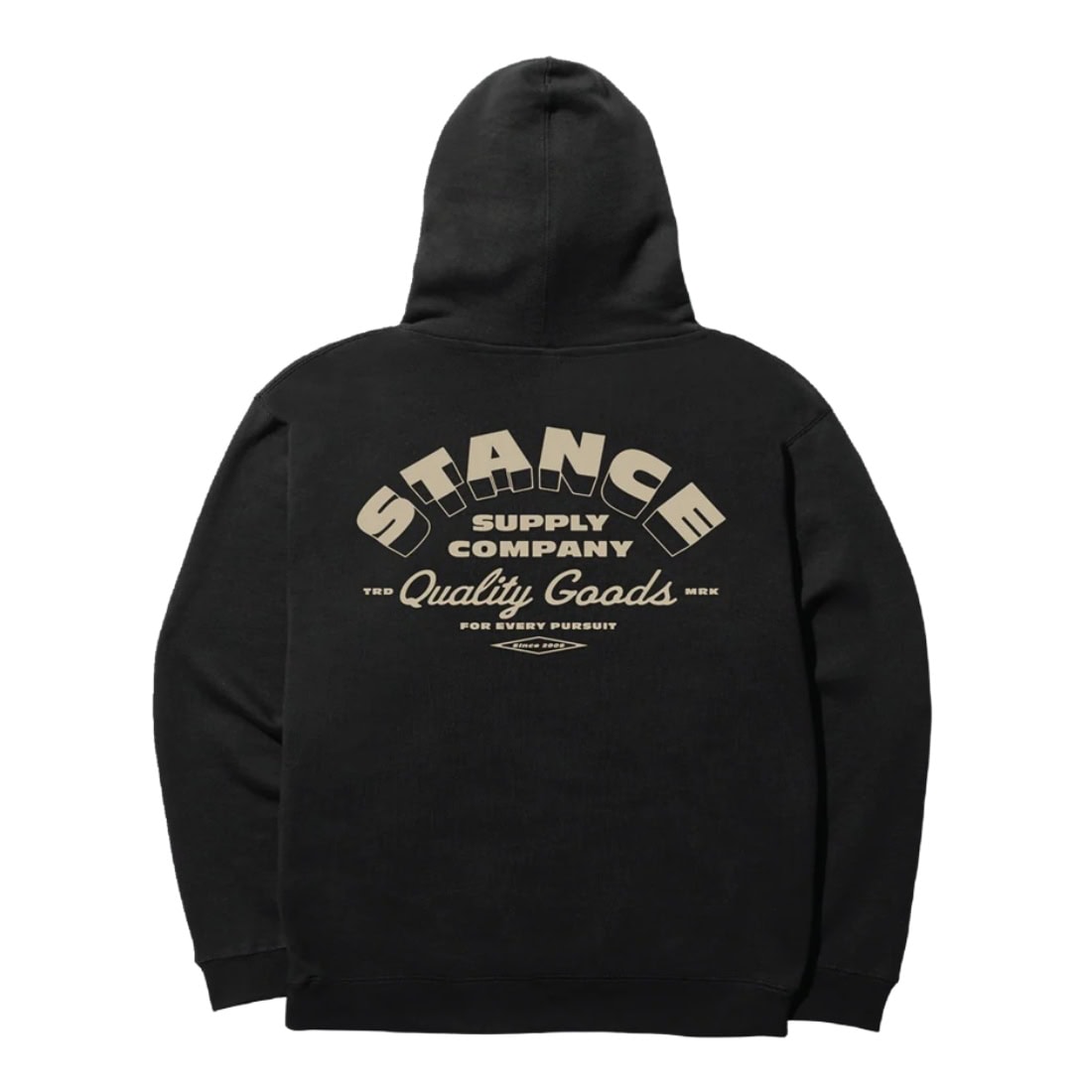 Stance Outfitters Pullover Hoodie - Black - Mens Pullover Hoodie by Stance
