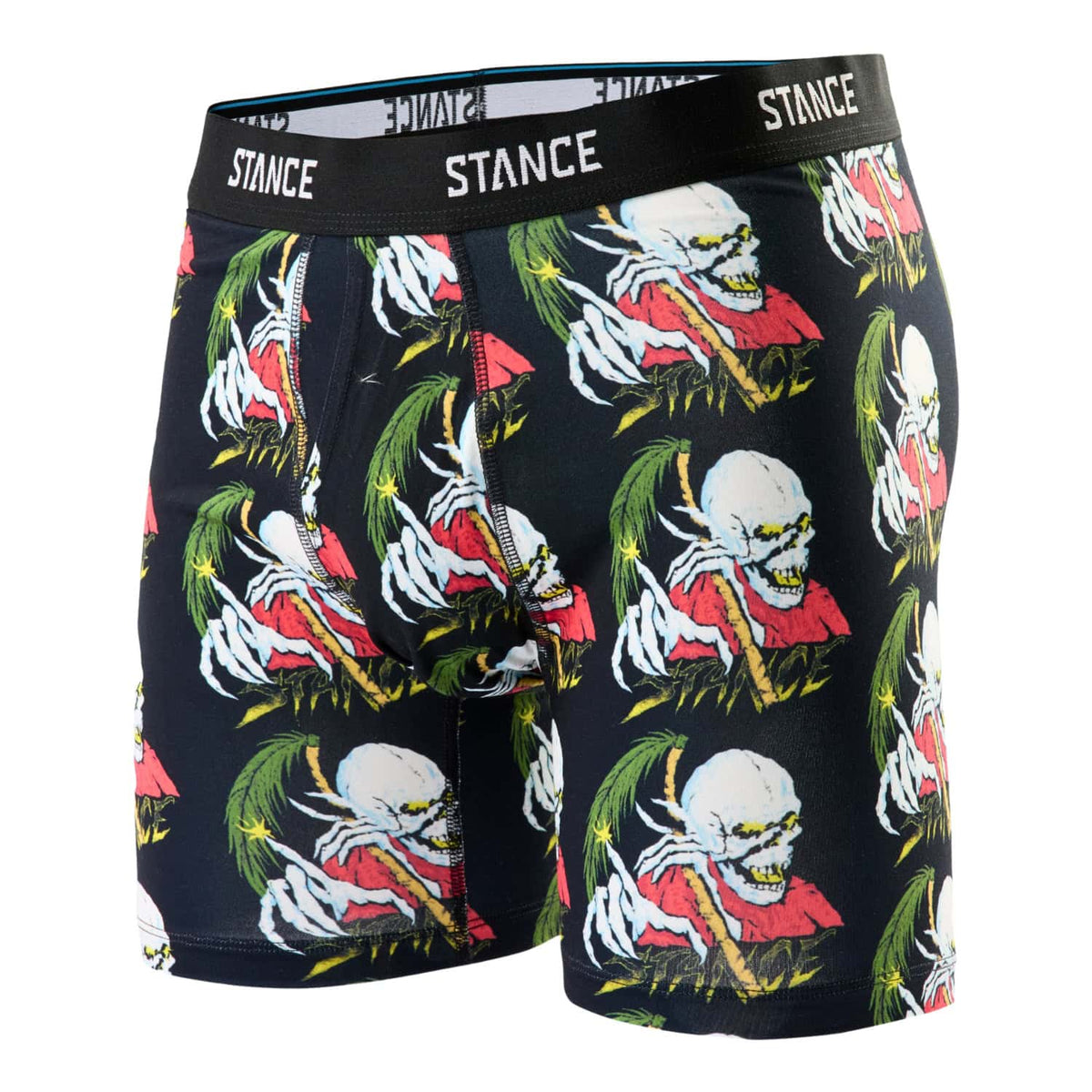 Stance Palm Slayer Poly Blend Boxer Brief - Black - Mens Boxer Briefs Underwear by Stance