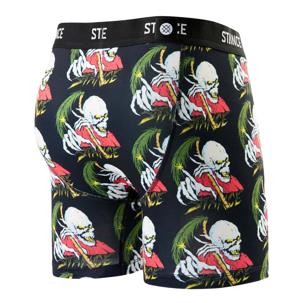 Stance Palm Slayer Poly Blend Boxer Brief - Black - Mens Boxer Briefs Underwear by Stance