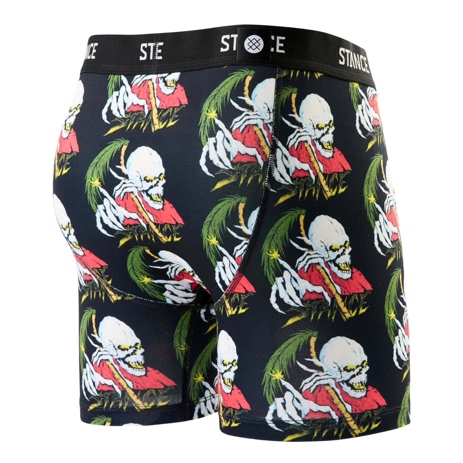 Stance Palm Slayer Poly Blend Boxer Brief - Black - Mens Boxer Briefs Underwear by Stance