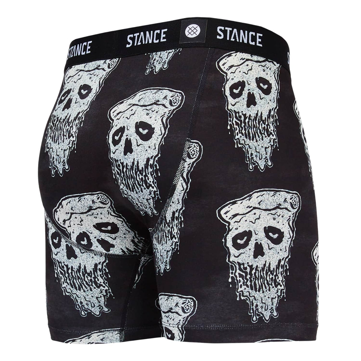 Stance Pizza Face Poly Blend Boxer Brief - Black/White