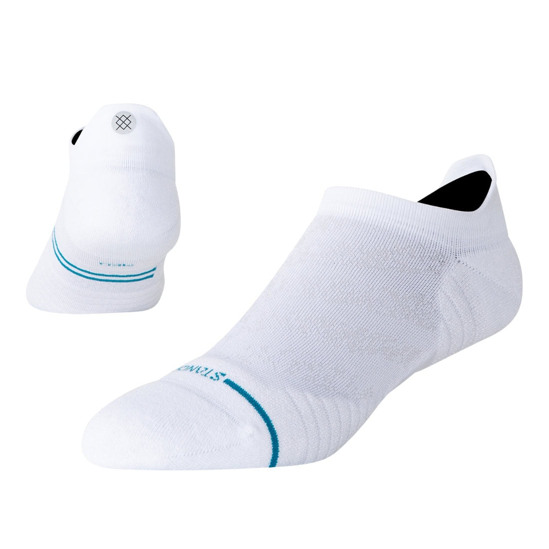 Stance Run Light Tab Socks - White SP25 - Unisex Running/Training Socks by Stance