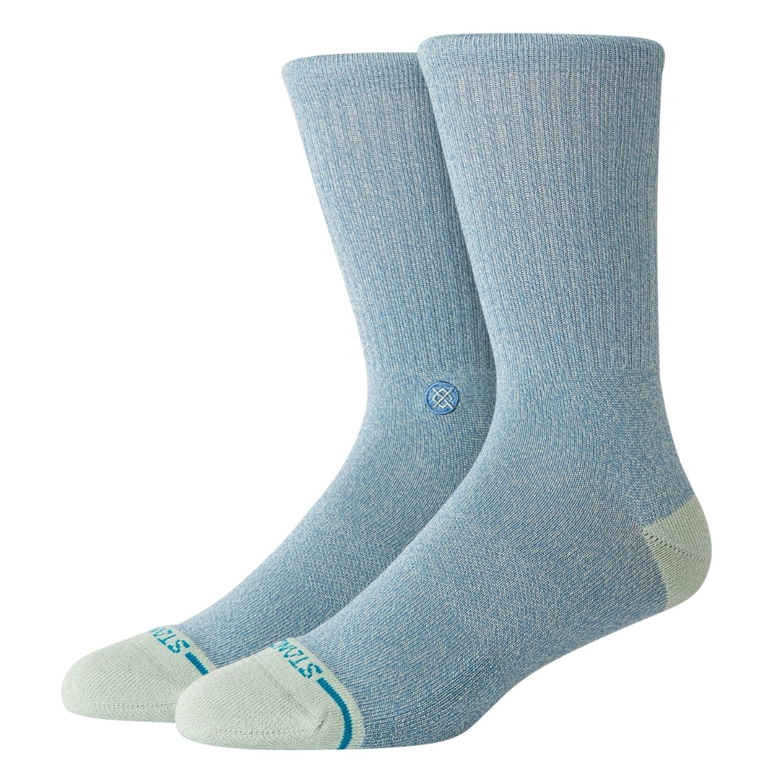 Stance Seaborn Butterblend Infiknit Socks - Blue - Unisex Crew Length Socks by Stance