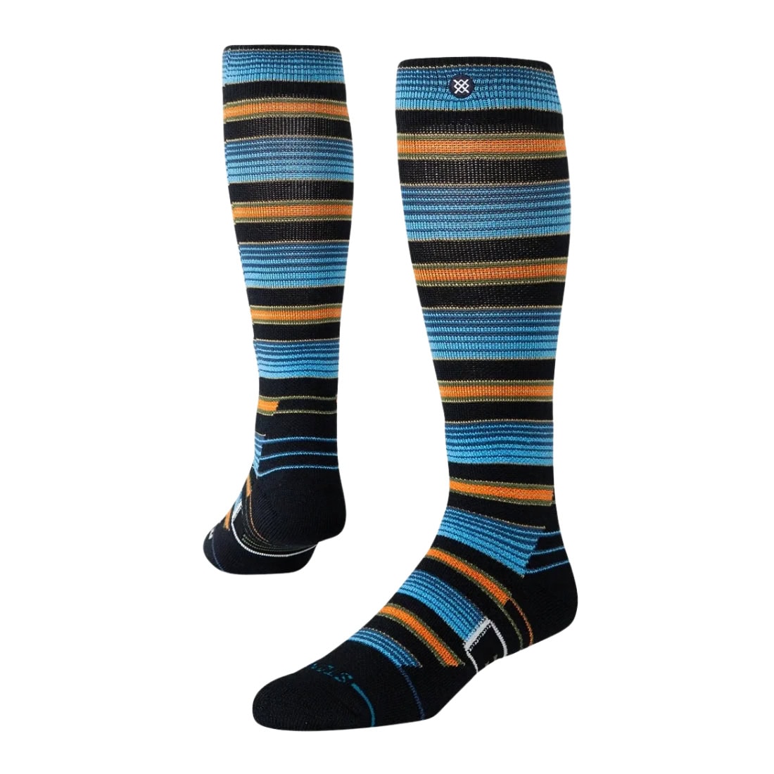 Stance Serape Mid Poly Snow Socks - Windward Blue - Unisex Snowboard/Ski Socks by Stance
