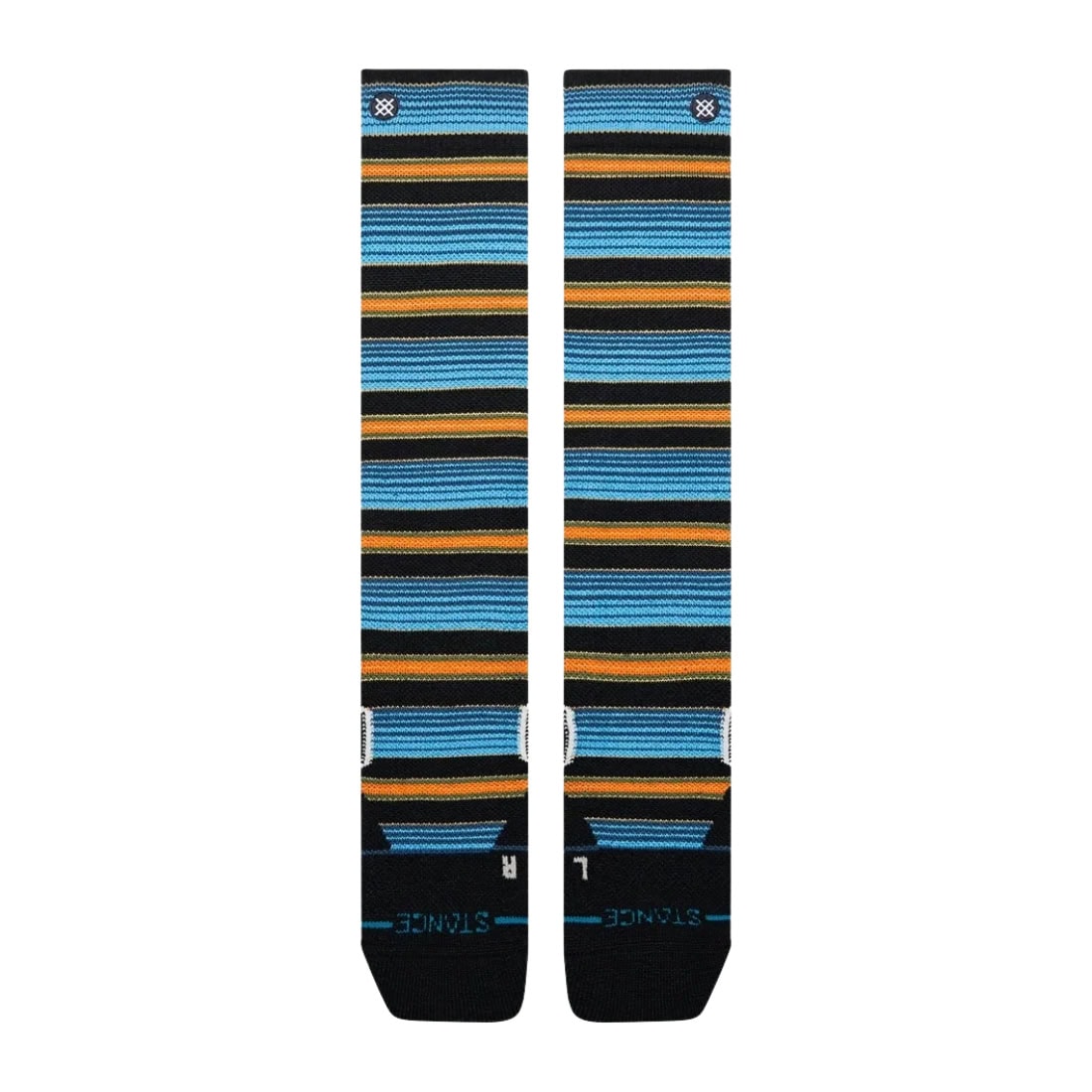 Stance Serape Mid Poly Snow Socks - Windward Blue - Unisex Snowboard/Ski Socks by Stance