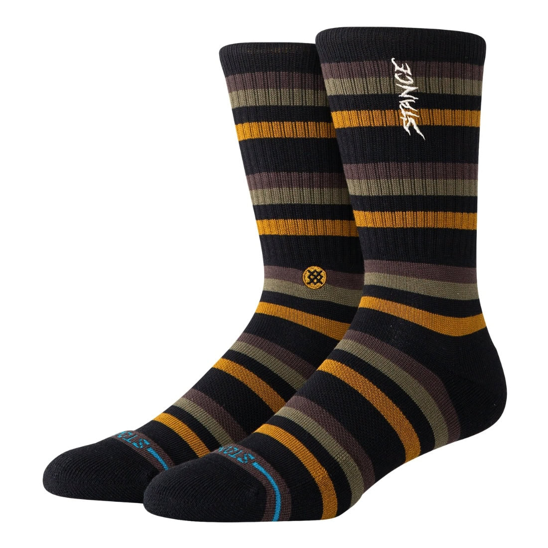 Stance Slipping Socks - Black - Unisex Crew Length Socks by Stance